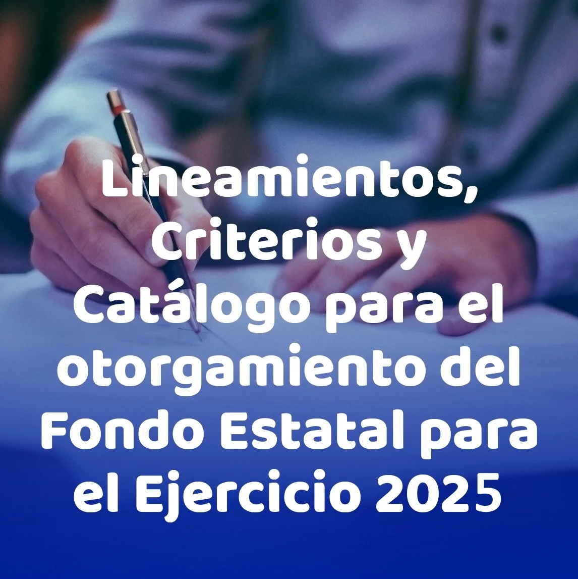 Lineamientos para el Otorgamiento del Fondo Estatal